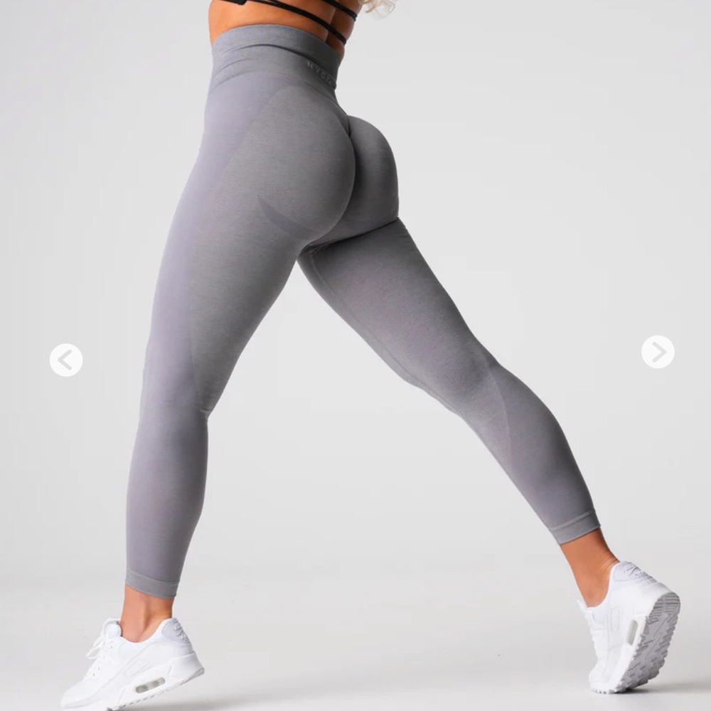 NVGTN High-Waist Seamless Sculpting Leggings in Gray